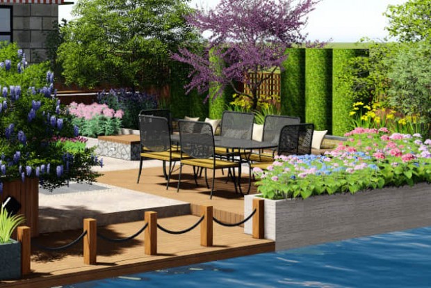 庭院景觀小品設計效果圖