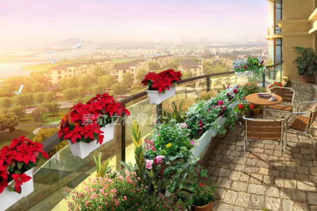 陽臺景觀設計效果圖