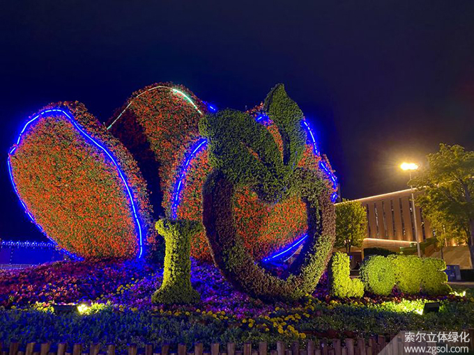 33山東青島膠州市民文化中心五一立體花壇“幸福花開”  (10).jpg